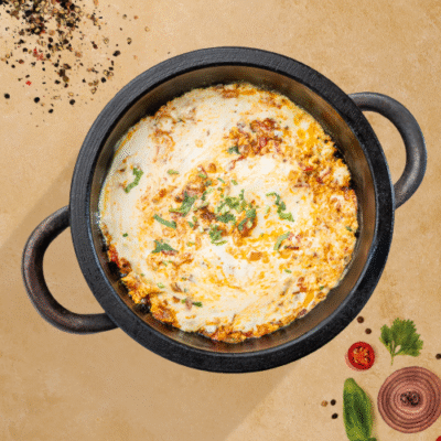 Yemeni Lahsa “Egg & Cheese Stew”